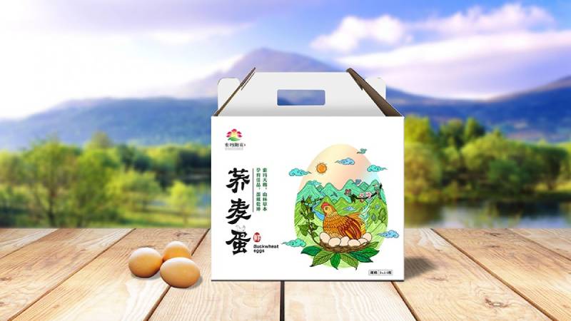 索玛阳光鸡蛋包装设计
